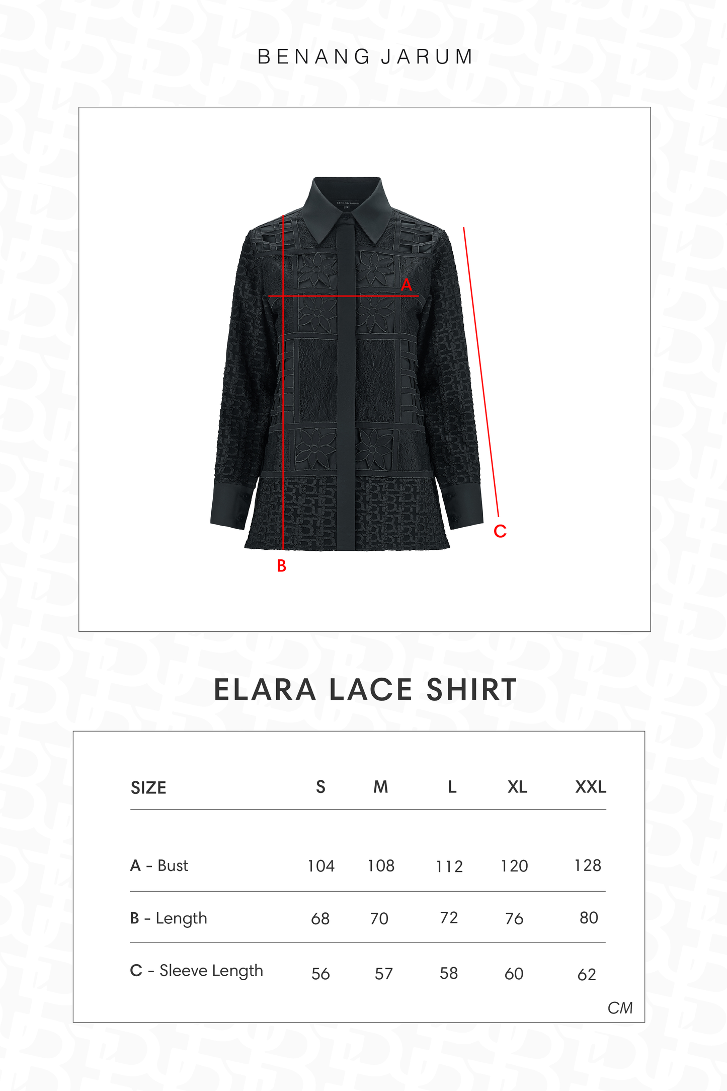 Elara Lace Shirt - Black