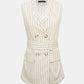 Eleanor Linen Vest - Ivory