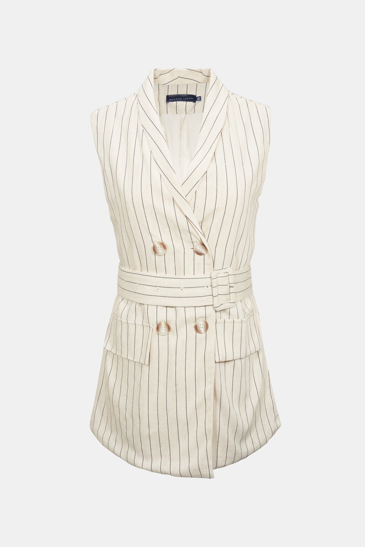 Eleanor Linen Vest - Ivory