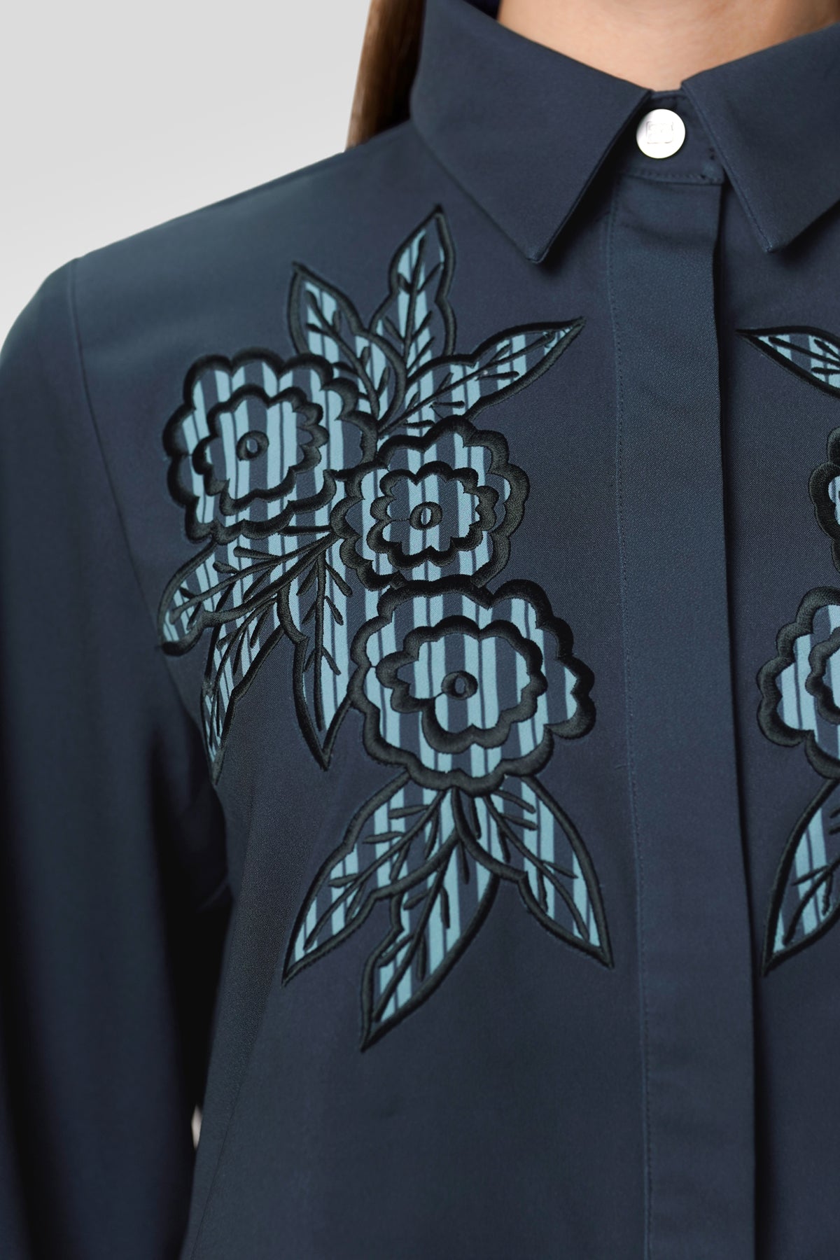 Eline Embroidery Shirt - Twilight Veil