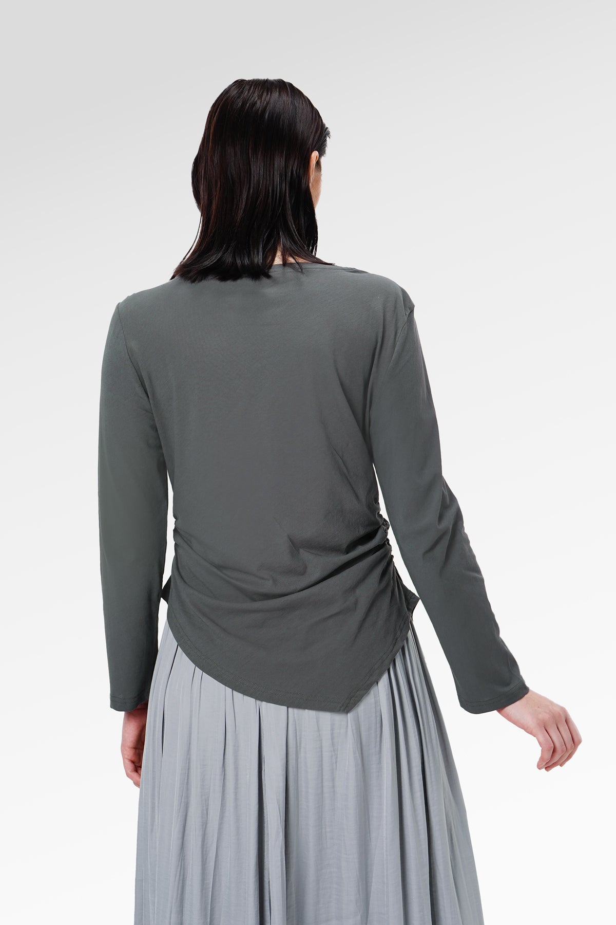 Elle Blouse - Dark Grey