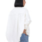 Elliana Drawstring Shirt - White