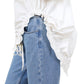 Elliana Drawstring Shirt - White