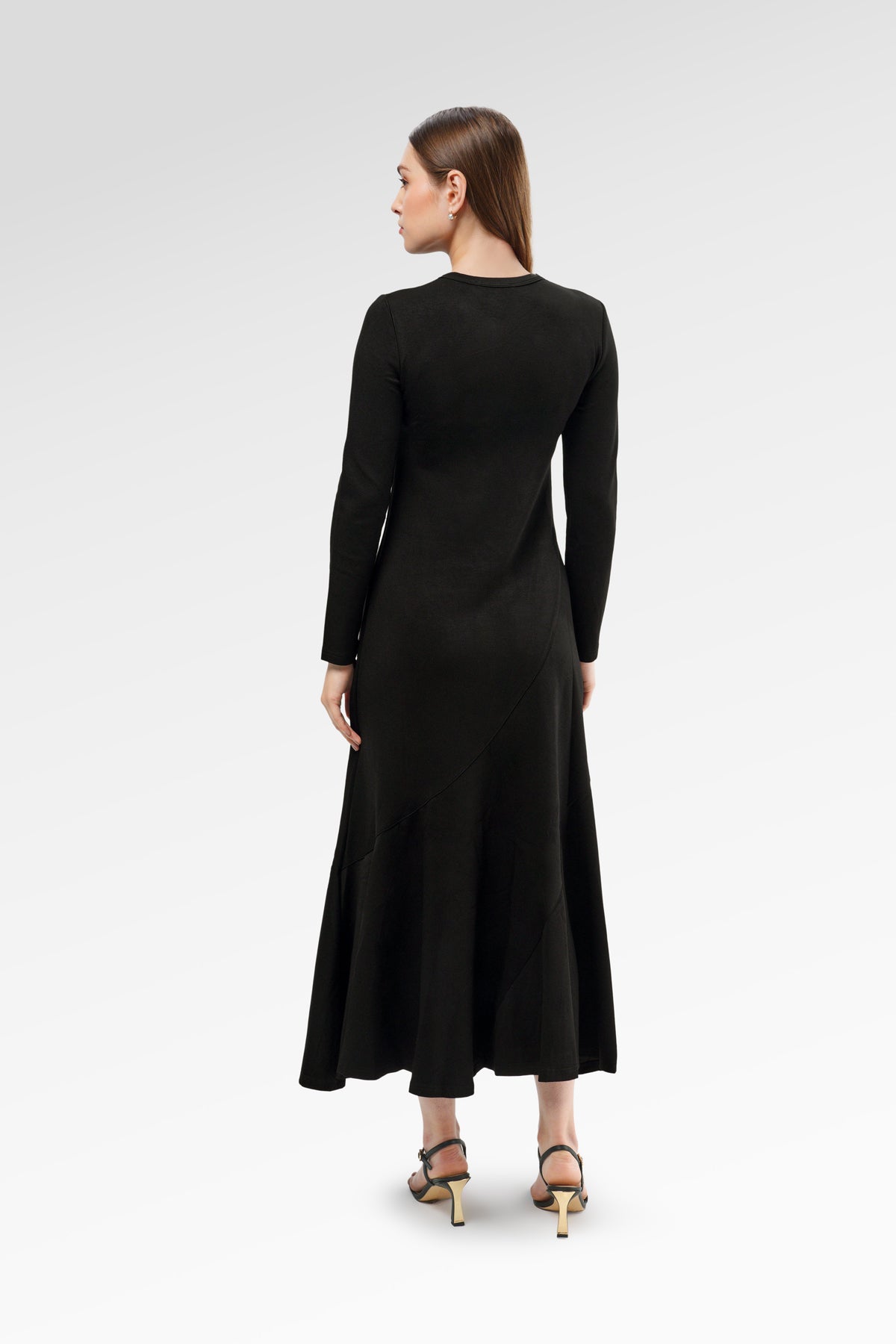 Elliana Flowy Dress - Black