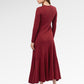 Elliana Flowy Dress - Maroon
