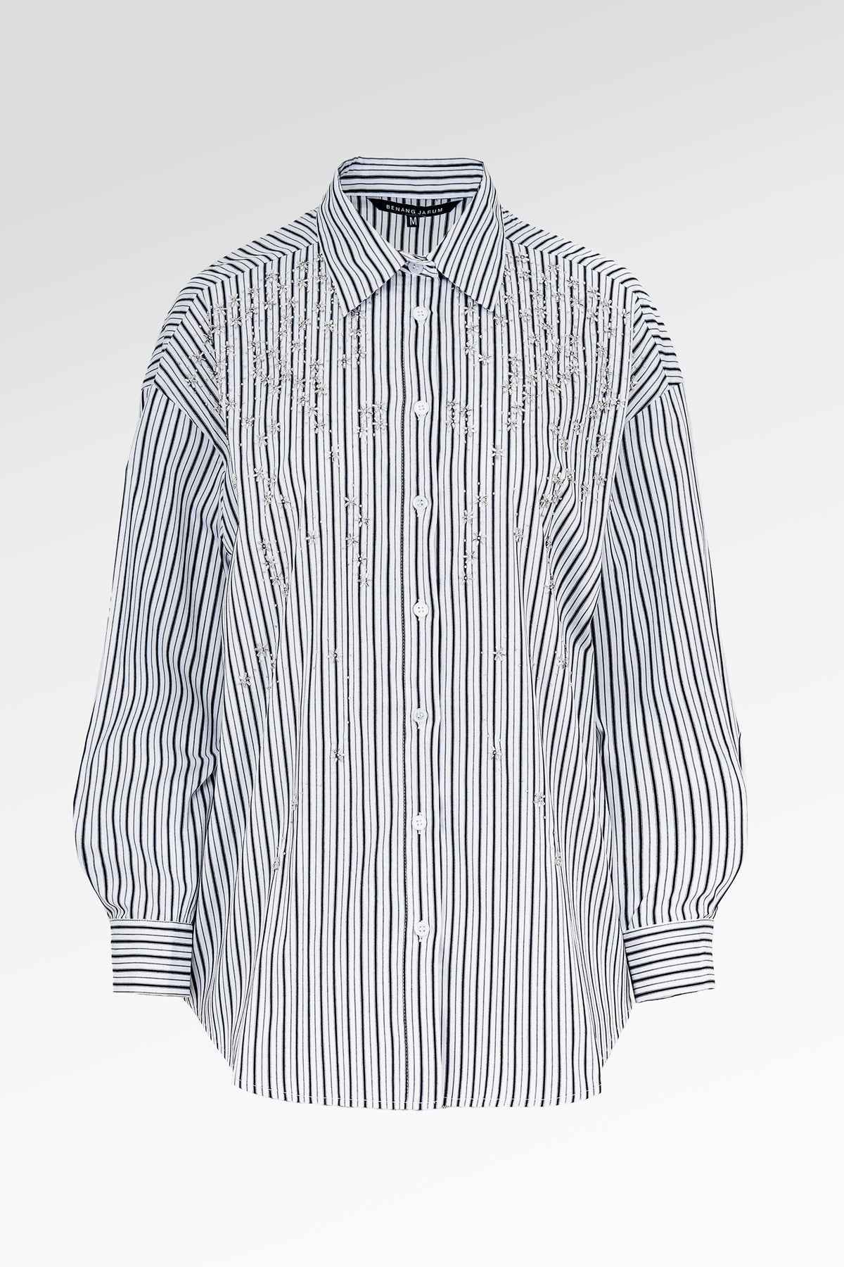 Ellora Beads Shirt - Black/White