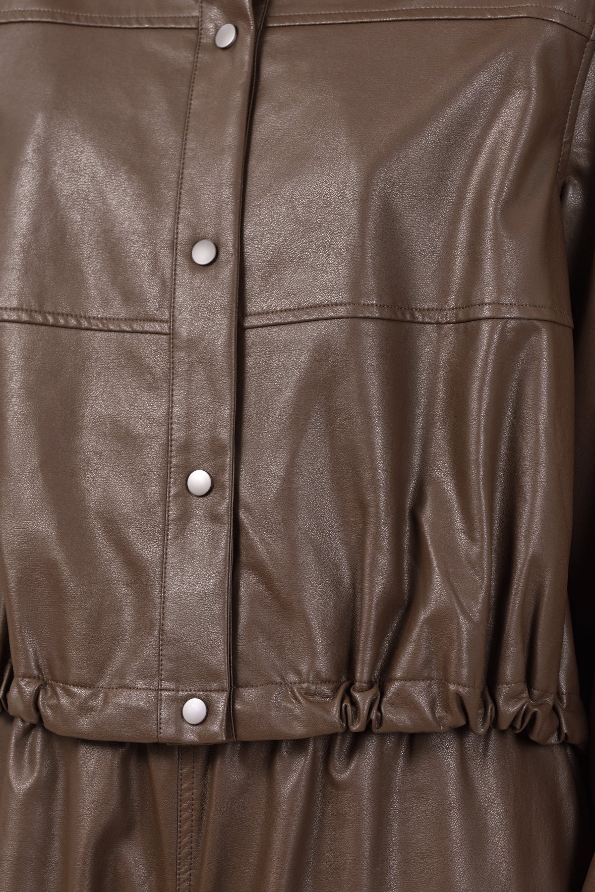 Elyse Leather Jacket - Brown