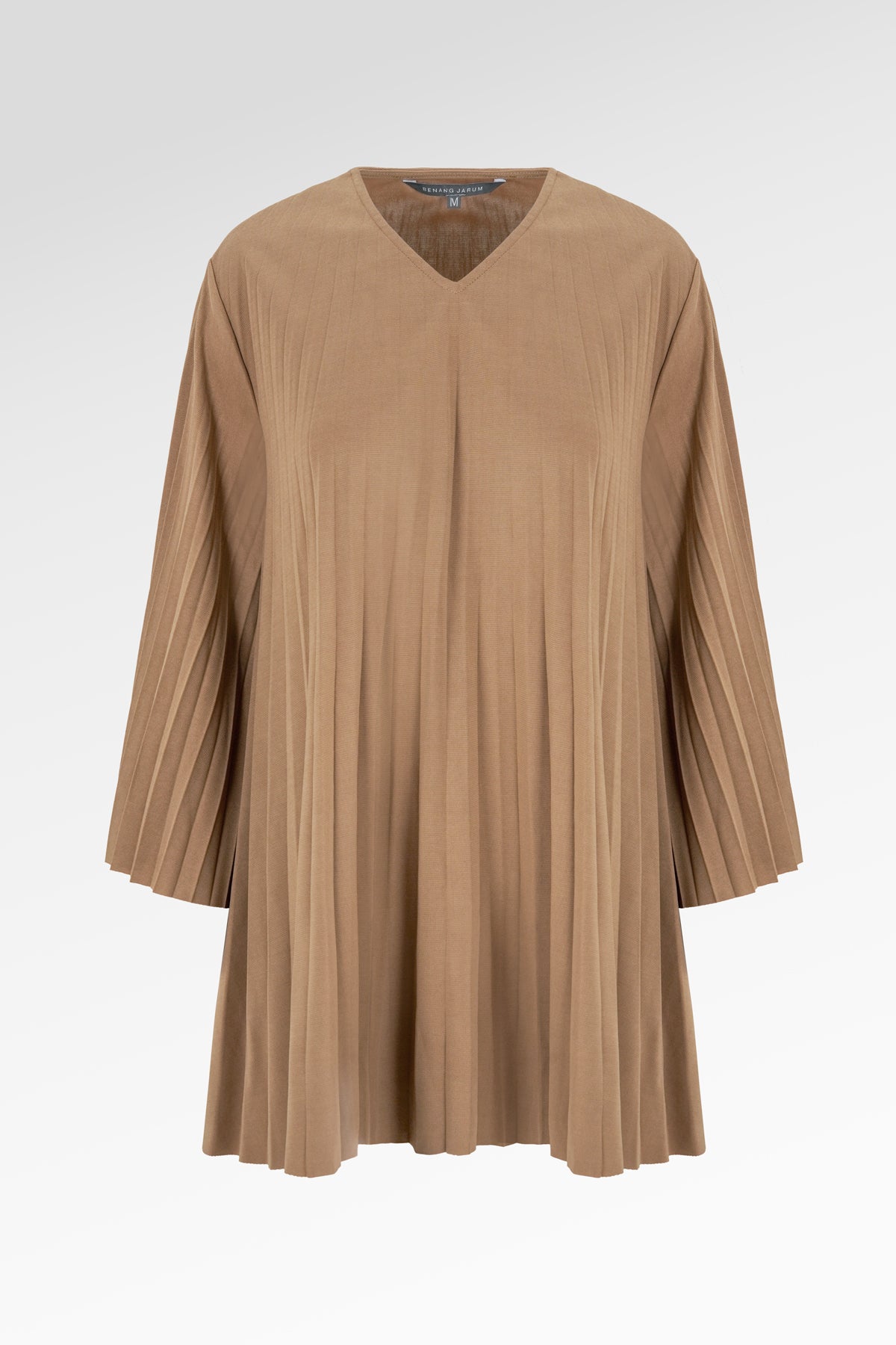 Emery Pleated Blouse - Almond