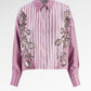 Evelyn Embroidery Shirt - Pink Mauve
