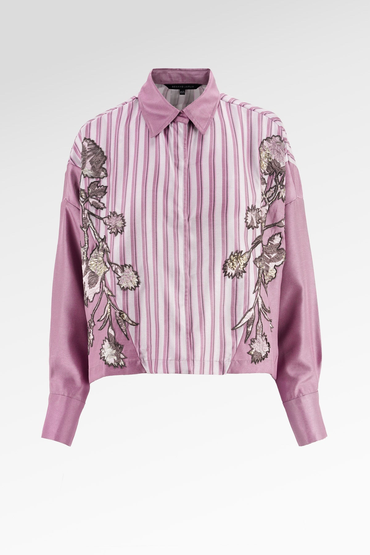 Evelyn Embroidery Shirt - Pink Mauve