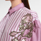 Evelyn Embroidery Shirt - Pink Mauve