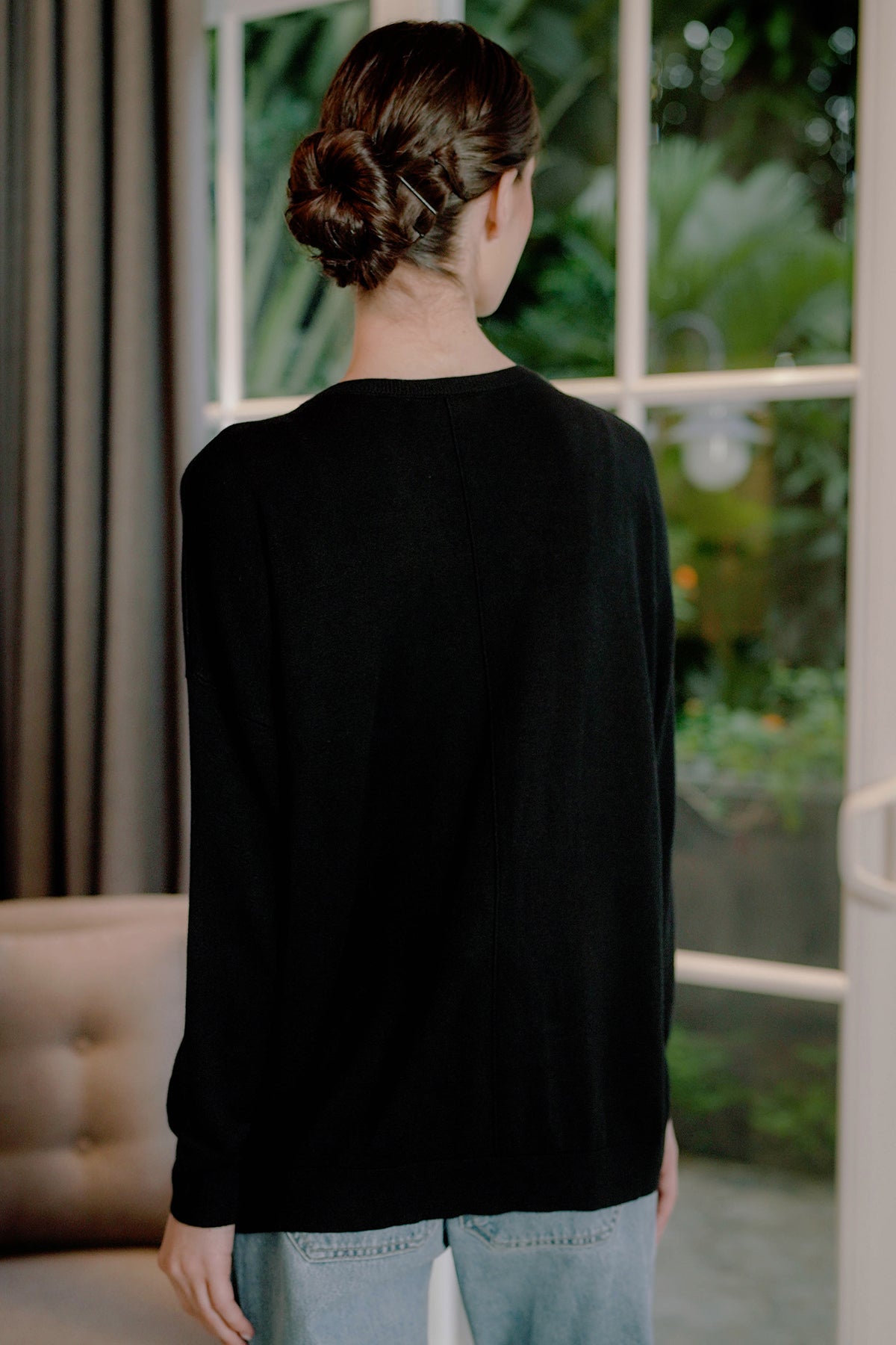 Extra Fine Knitwear Pocket - Black