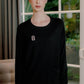 Extra Fine Knitwear Pocket - Black