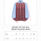 Secret Of The Sea Front Pleated Shirt - Starfish