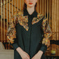 Fara Embroidered Shirt - Black
