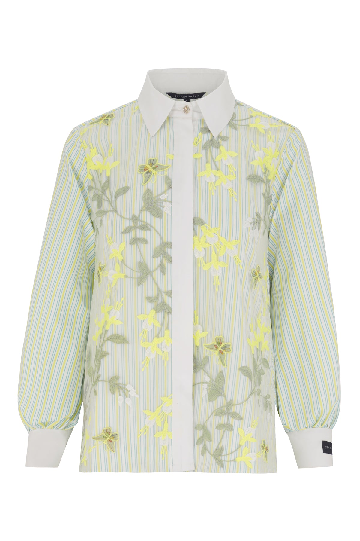 Fiorella Lace Shirt - Lime