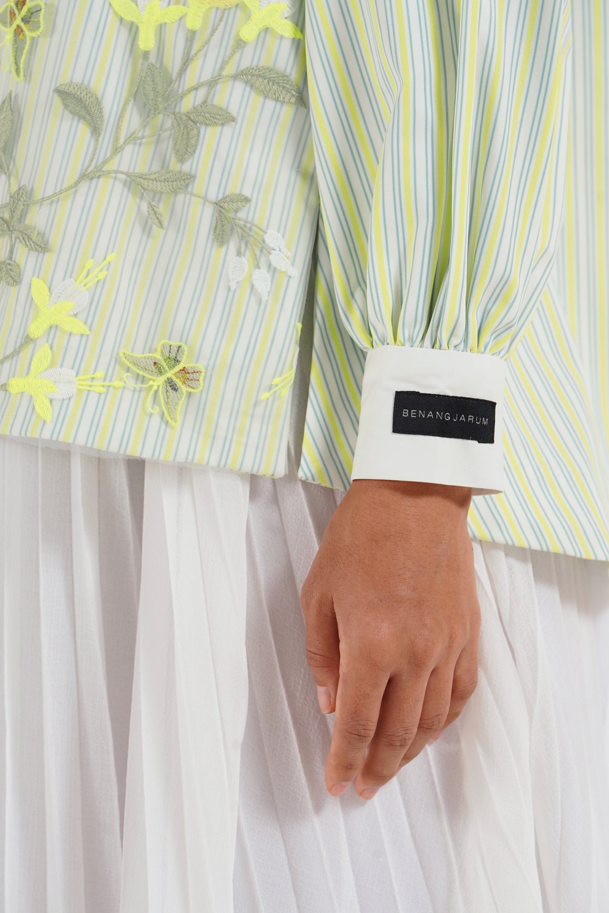 Fiorella Lace Shirt - Lime