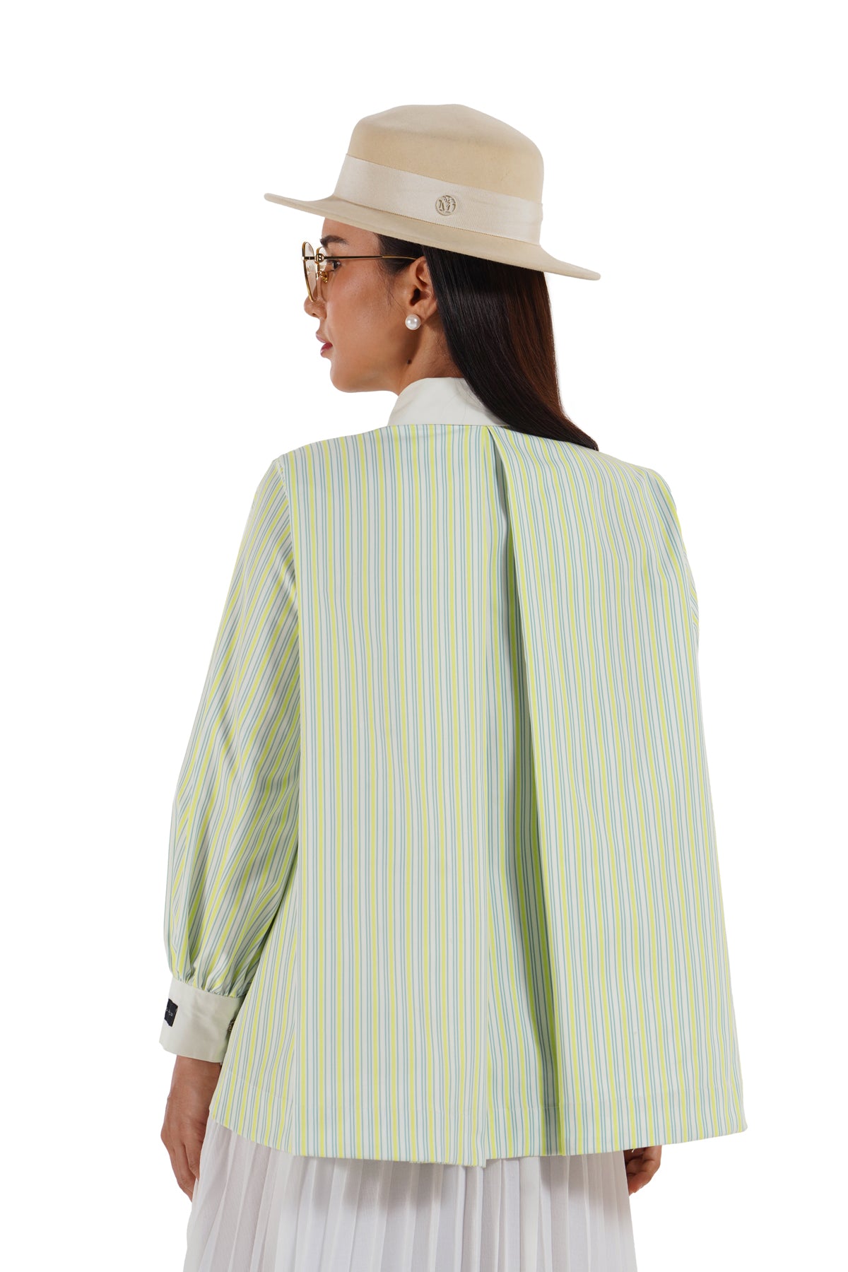 Fiorella Lace Shirt - Lime