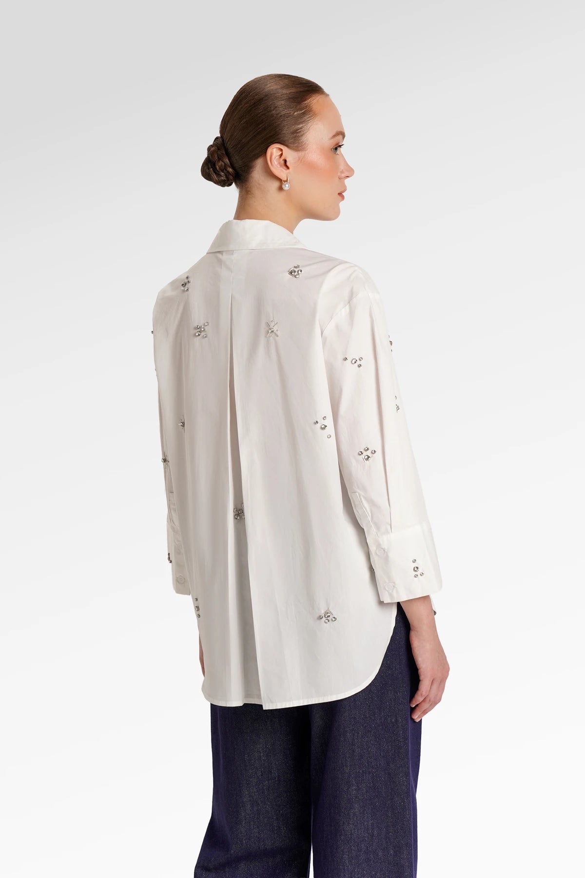 Giana Beads Shirt - Off White