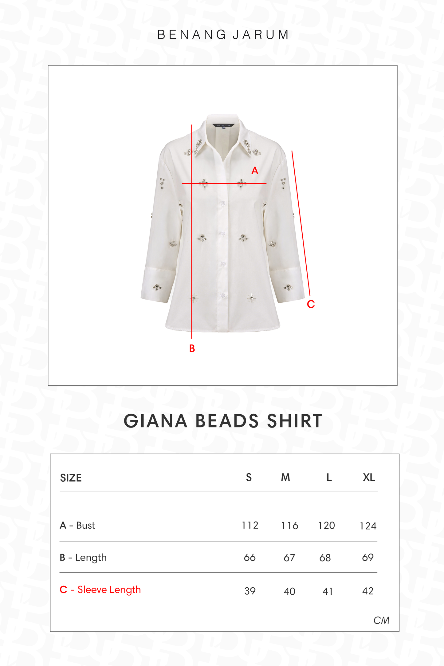 Giana Beads Shirt - Off White