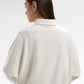 Ginny Batwing Crop Shirt - Vanilla