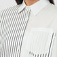 Giselle Stripey Shirt - White