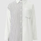 Giselle Stripey Shirt - White