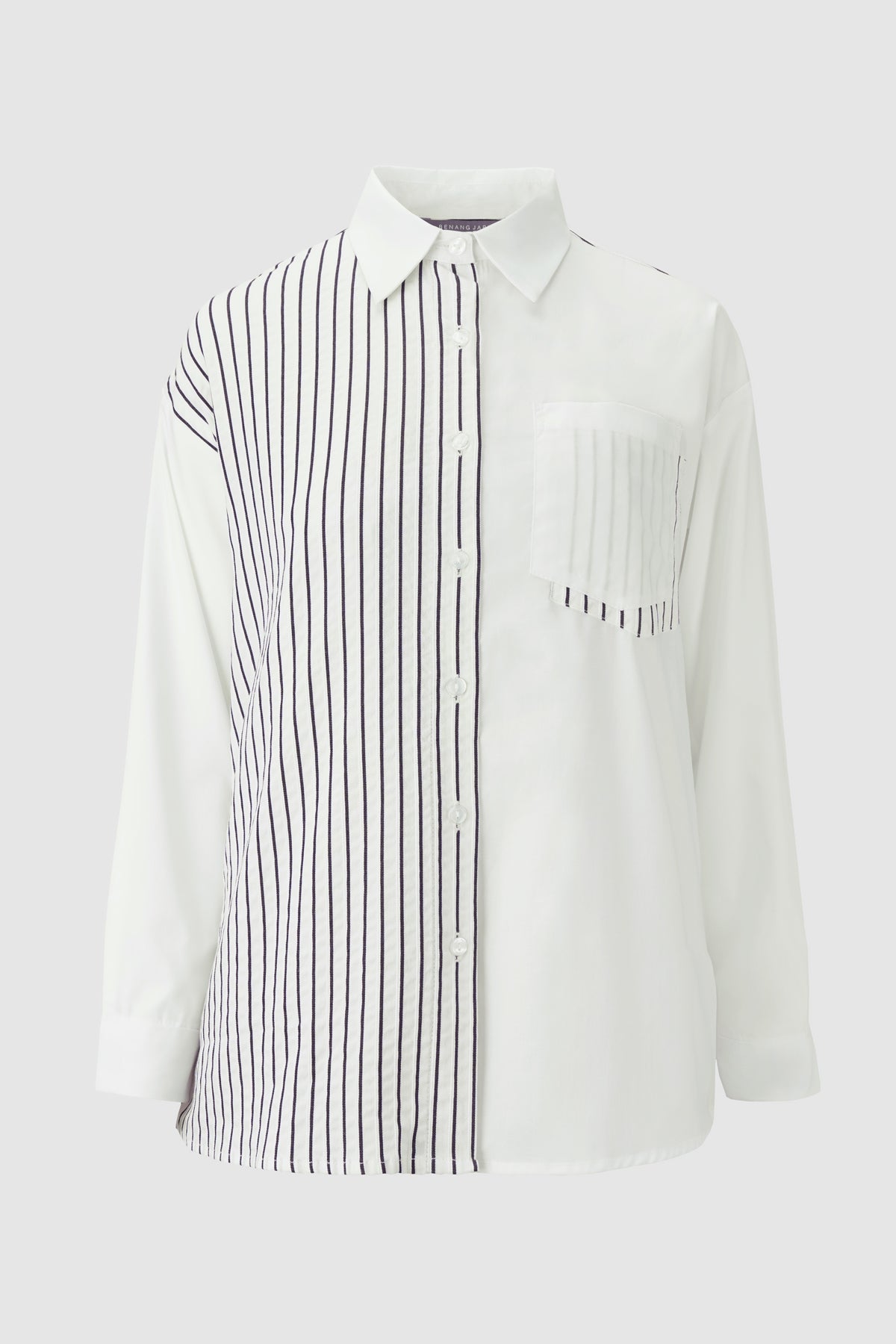 Giselle Stripey Shirt - White