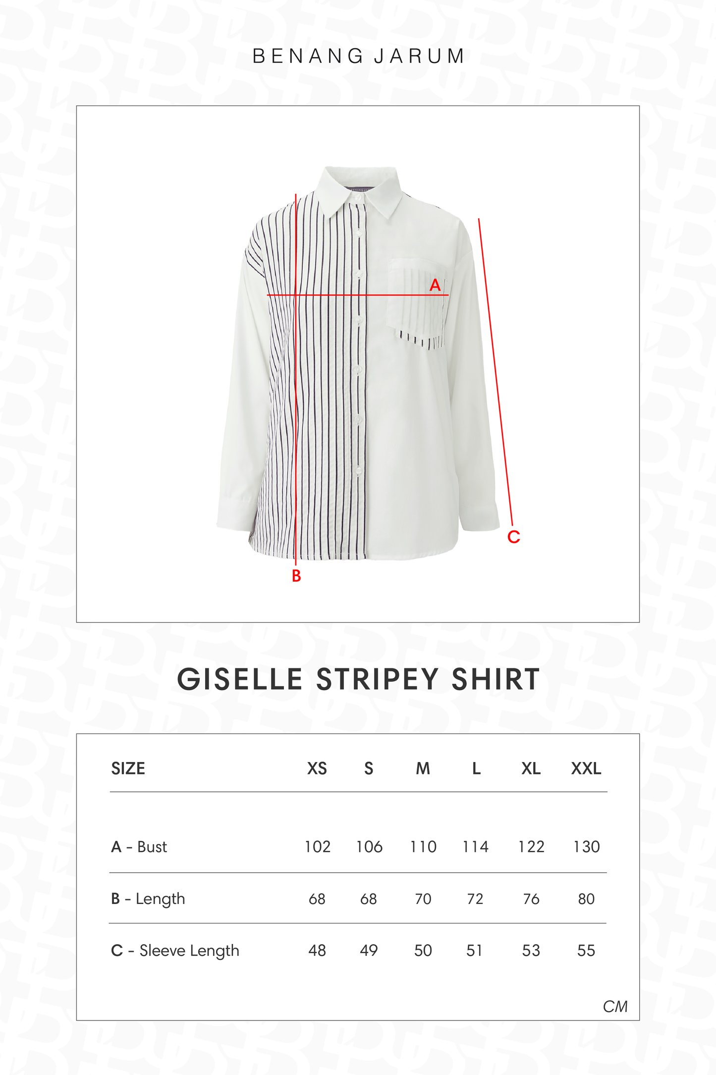 Giselle Stripey Shirt - White