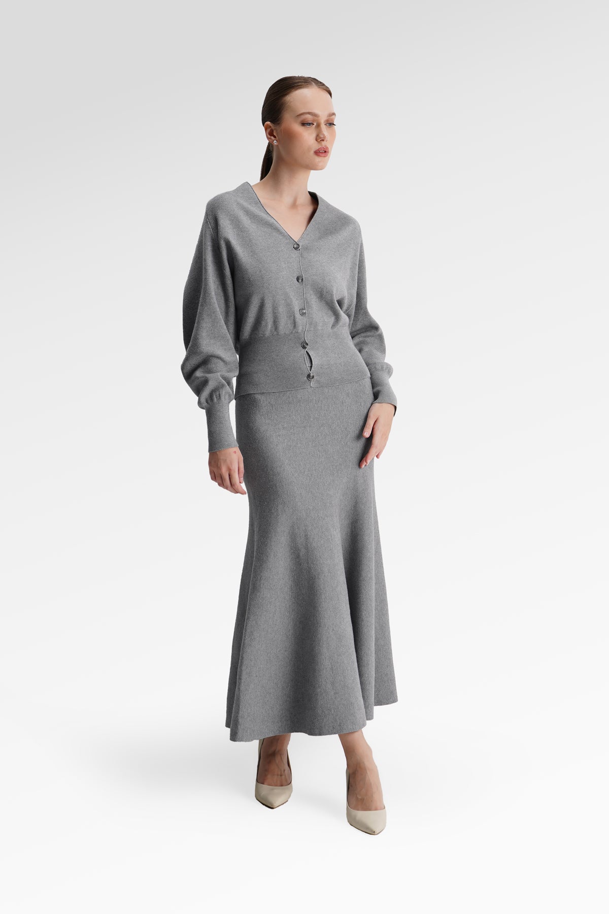 Gracelyn Knit Set - Grey