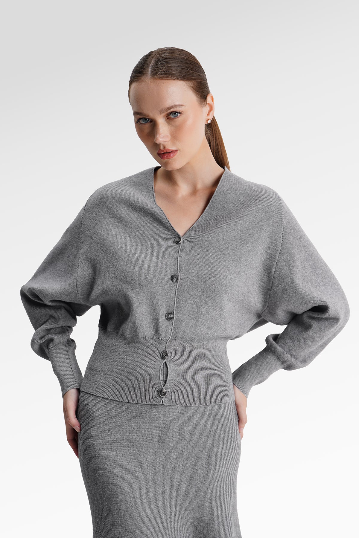 Gracelyn Knit Set - Grey