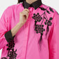 Griselda Embroidery Shirt - Pink