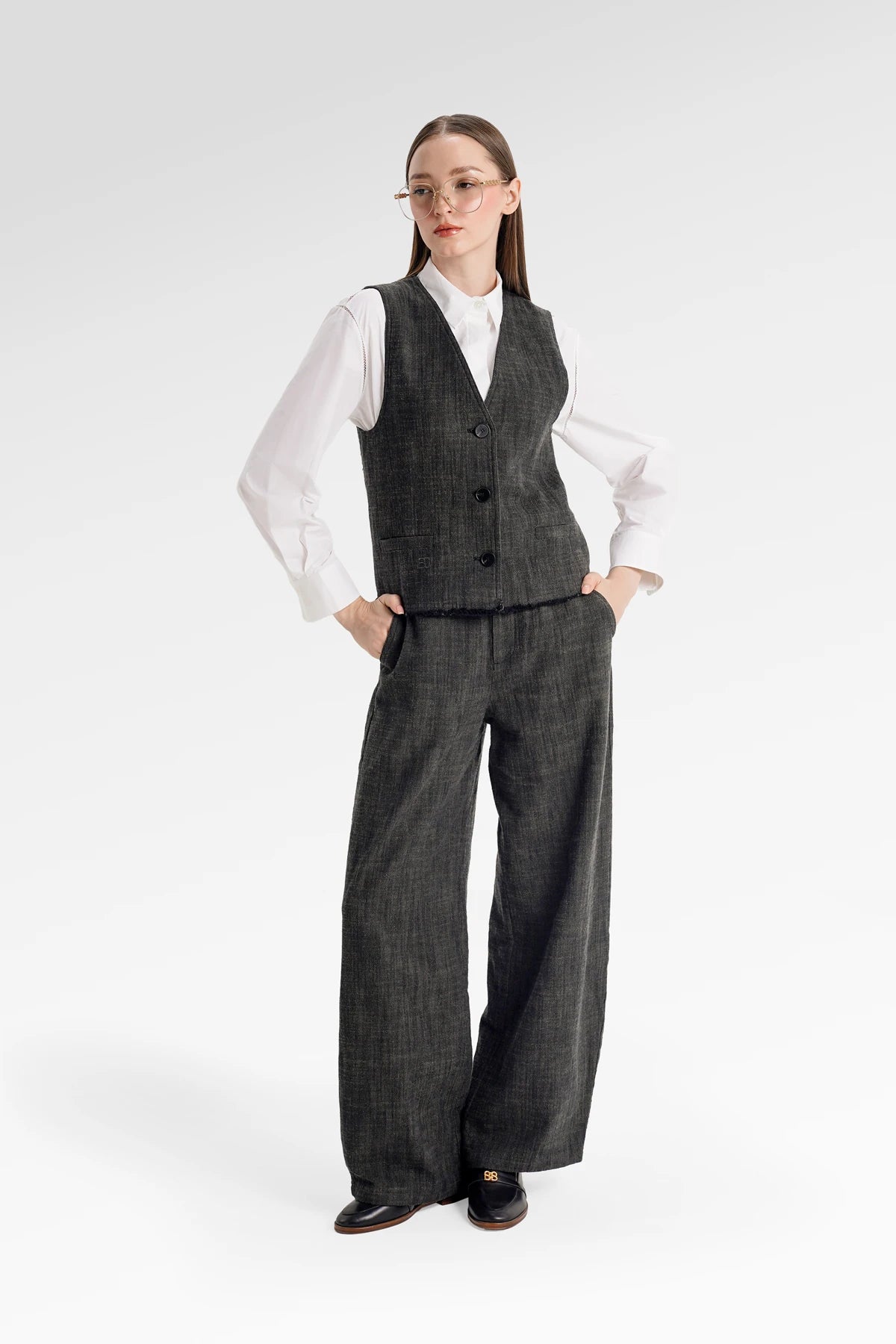 Gwen Vest - Dark Grey