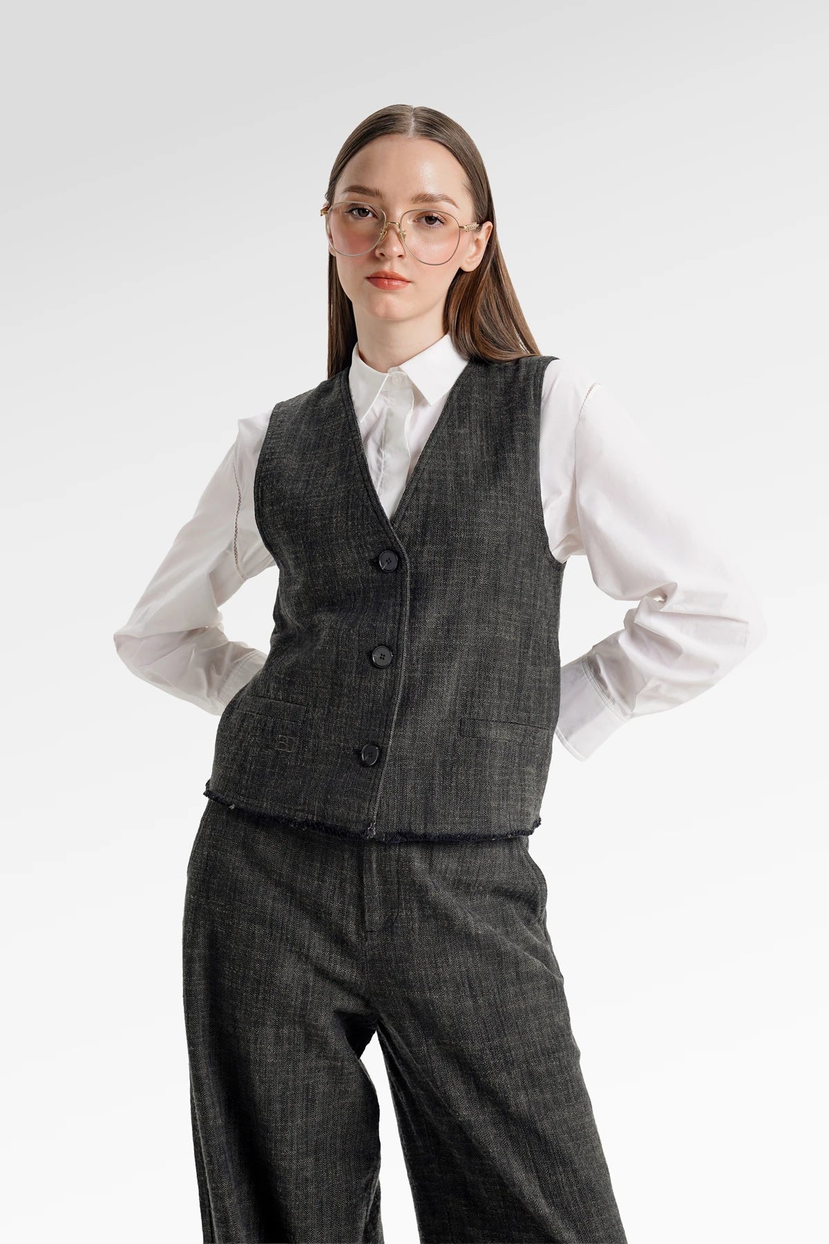 Gwen Vest - Dark Grey