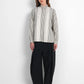 Harmony in Stripe Back Pleated Shirt - Ivory Navy
