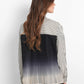 Harmony in Stripe Back Pleated Shirt - Ivory Navy