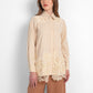 Harmony in Stripe Embroidery Shirt - Pastel Yellow
