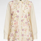 Harmony in Stripe Lace Shirt - Butter Yellow