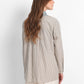 Harmony in Stripe Lace Shirt - Oatmeal Blue