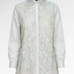 Harmony in Stripe Lace Shirt - Sage