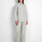 Harmony in Stripe Lace Shirt - Sage