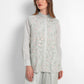 Harmony in Stripe Lace Shirt - Sage