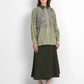 Harmony in Stripe Layered Lace Shirt - Garden