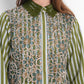 Harmony in Stripe Layered Lace Shirt - Garden