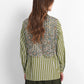 Harmony in Stripe Layered Lace Shirt - Garden