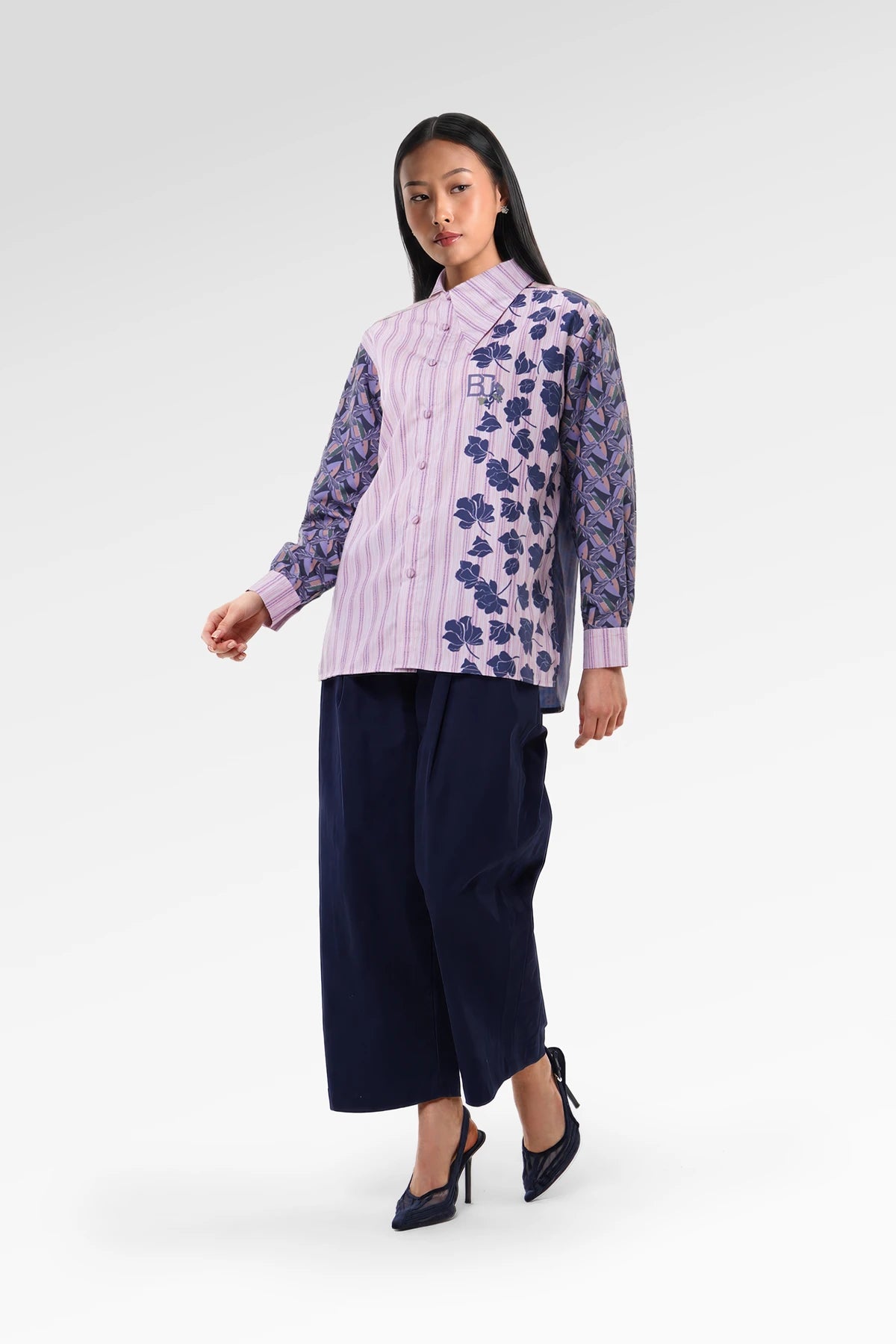 HBJ Asymmetrical Shirt - Lembayung Aksara