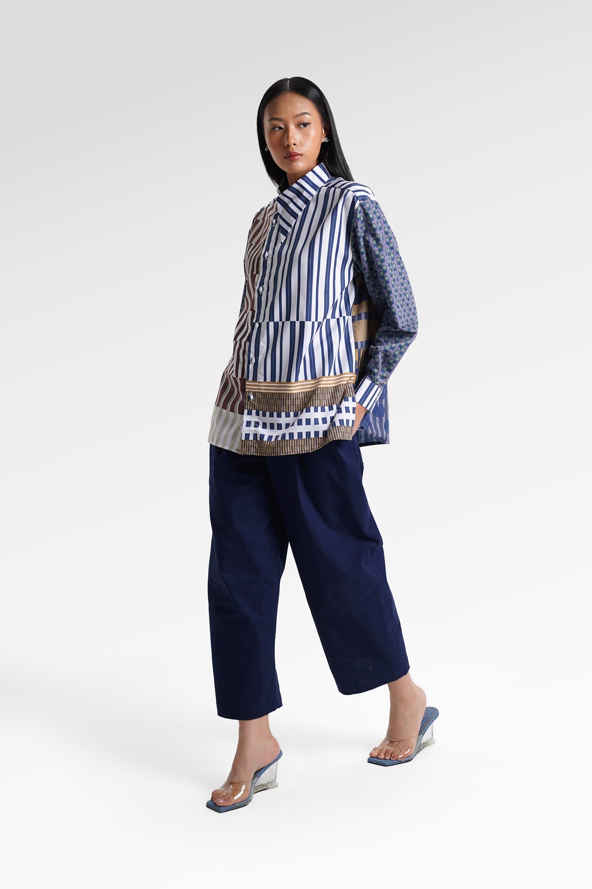 HBJ Asymmetrical Shirt - Rintik Sendu