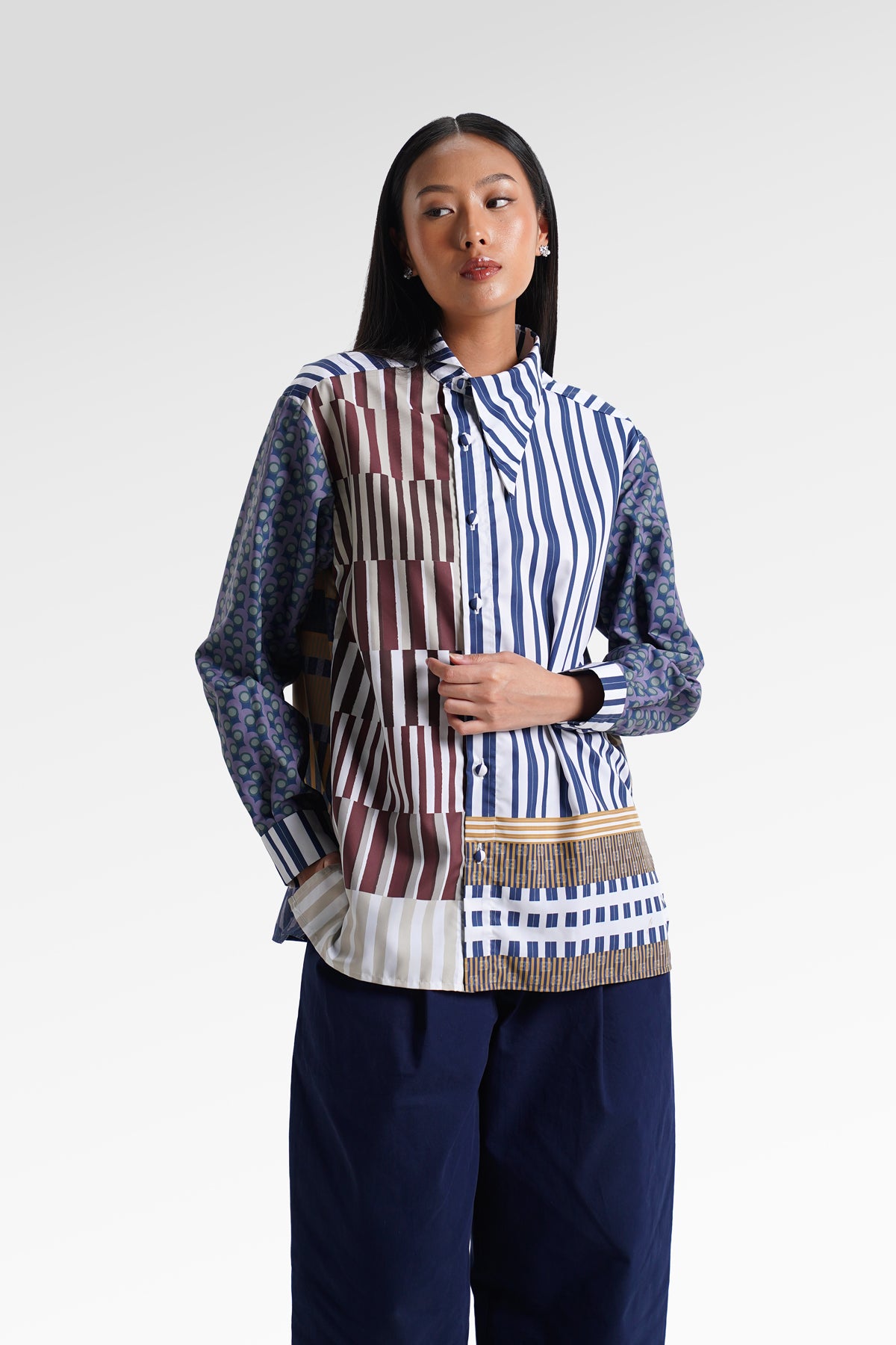 HBJ Asymmetrical Shirt - Rintik Sendu