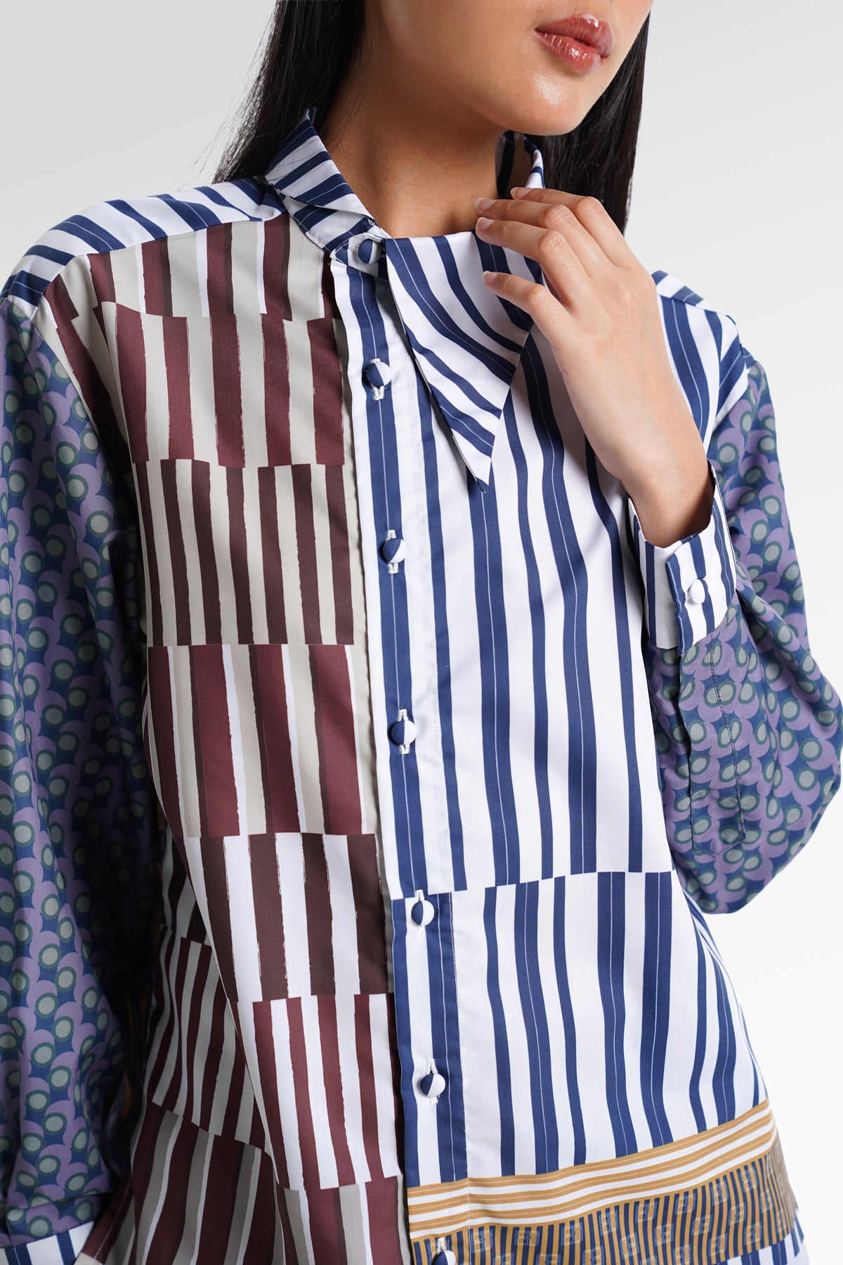 HBJ Asymmetrical Shirt - Rintik Sendu