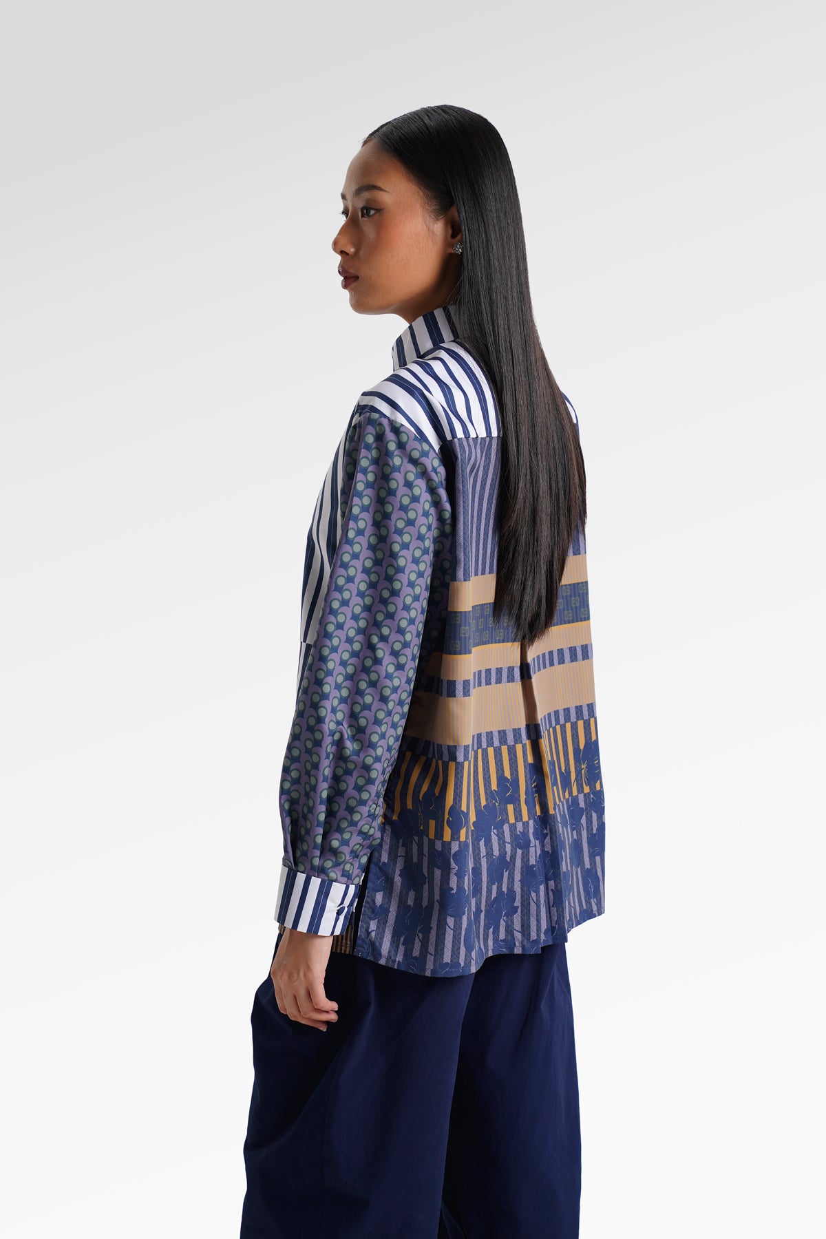 HBJ Asymmetrical Shirt - Rintik Sendu